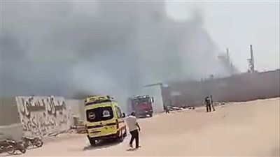 إصابة 7 أشخاص إثر نشوب حريق بمصنع بانيوهات على طريق بلبيس ـ العاشر - الخليج الان