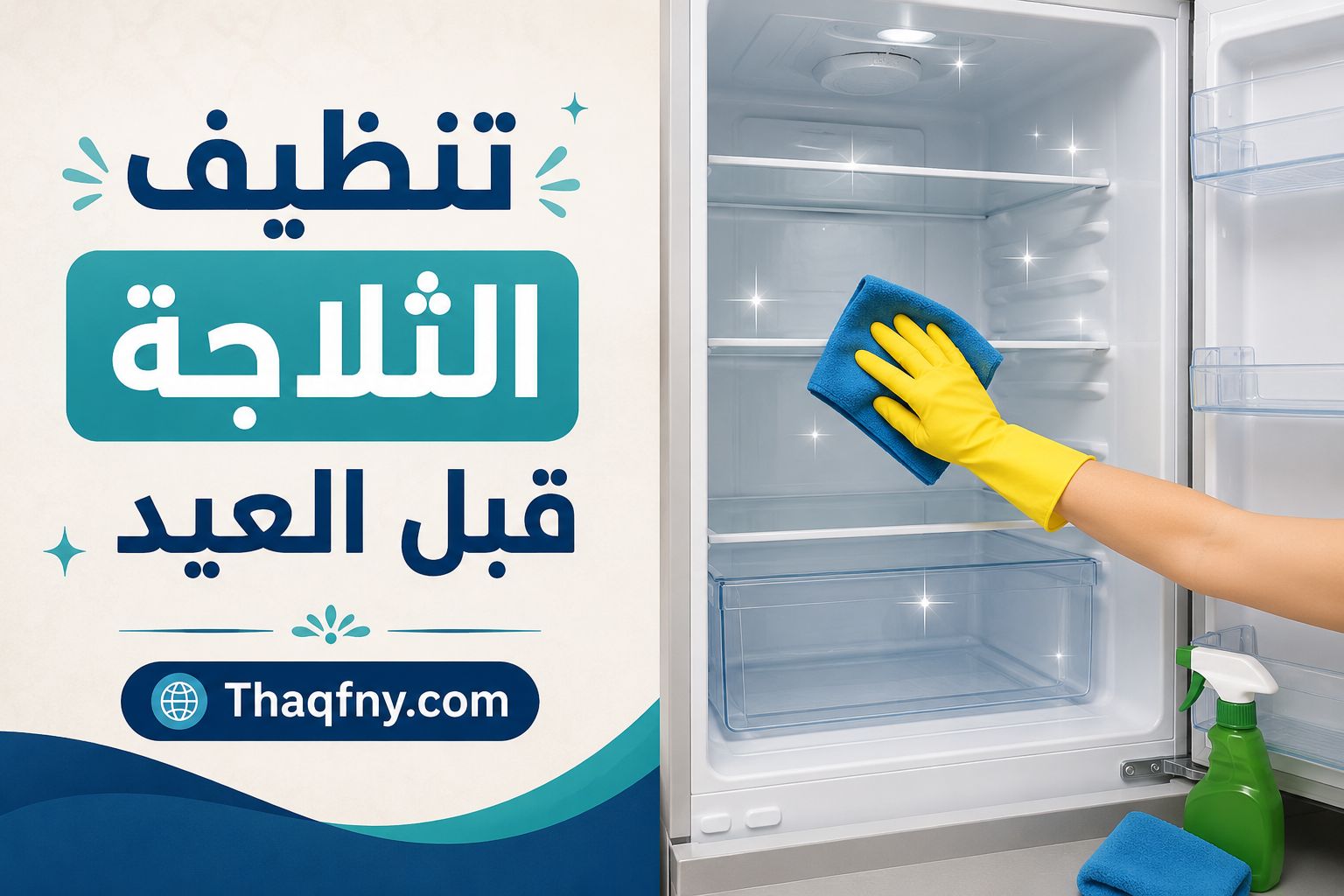 تنظيف الثلاجة قبل العيد : خطوات سهلة لاستقبال العيد بمطبخ نظيف ومنظم