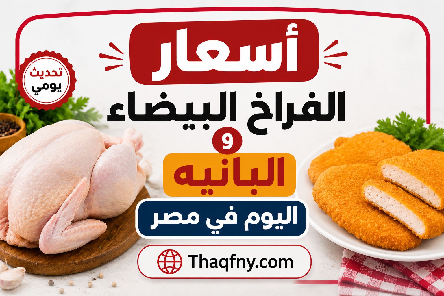 أسعار الفراخ البيضاء والبانيه اليوم في مصر .. مفاجأة في بورصة الدواجن