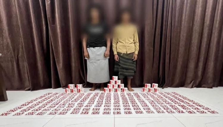 ضبط 3 آلاف حبة بريجبالين والقبض على مروجين للمخدرات في دار سعد بعدن