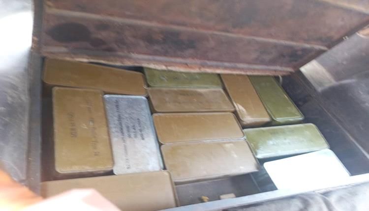 24 صفيحة ذخائر مهربة تقع في في أيدي قوات الأمن الوطني لحج