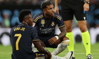 إصابة فينيسيوس وخروجه من مباراة ريال مدريد وسيلتا فيغو (فيديو)