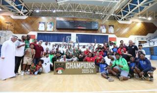 شباب الأهلي بطل دوري السلة للمرة 15