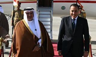 استقبال رسمي حافل بالقاهرة.. رئيس الوزراء يستقبل ولي عهد البحرين بمطار القاهرة الدولي - الخليج الان