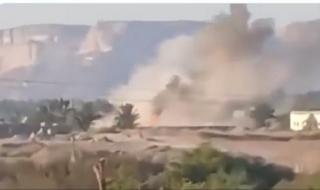 فيديو / القوات الجنوبية تسحق دبابة "المنطقة الأولى" بعد محاولتها الفاشلة لعرقلة التحرير في تريم!