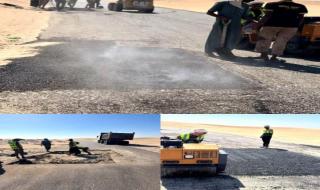 مدير عام رضوم يُثمن جهود المحافظ "ابن الوزير" وصندوق صيانة الطرق في تأهيل الخط الدولي