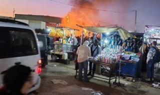 حريق مفاجئ يلتهم محلًا بالسوق القديم في أكتوبر.. والحماية المدنية تسيطر على الكارثة - الخليج الان