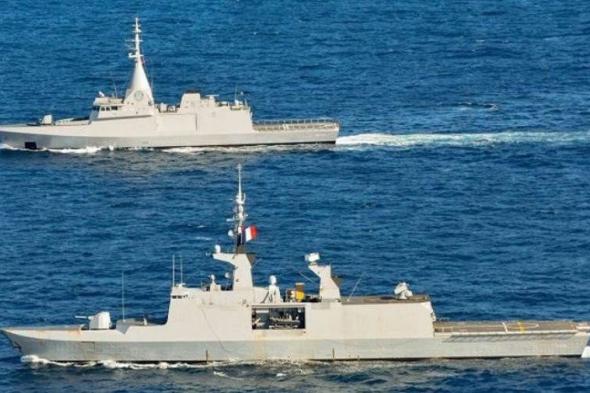 القوات البحرية المصرية ونظيرتها الفرنسية ينفذان تدريبا بحريا مشتركا بالبحر المتوسط