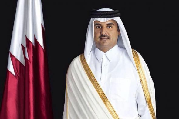 أمير قطر يعزي في وفاة الأمير سعود بن محمد بن تركي